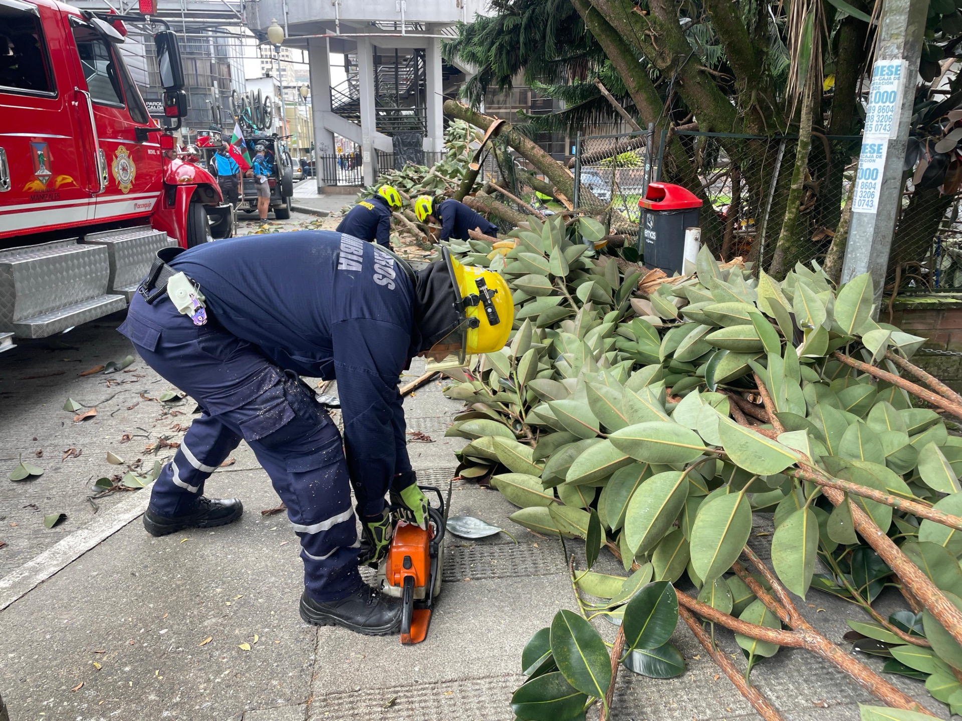 Foto: Alcaldía de Manizales - Cuerpo Oficial de Bomberos de Manizales